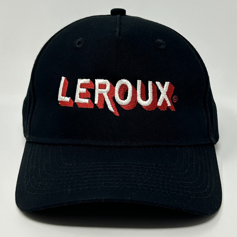 Leroux Hat Baseball Cap Black Brandy Liquor Liqueur Schnapps Alcohol Strapback